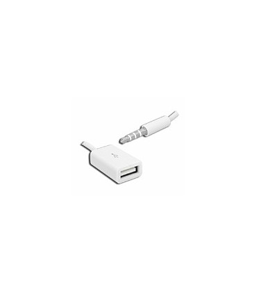 Perėjimas AUX 3.5mm 4pin kištukas- USB lizdas 14cm.