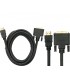 Kabelis HDMI 19pol - DVI-D kištukai "auksiniai" 1.5m su filtrais