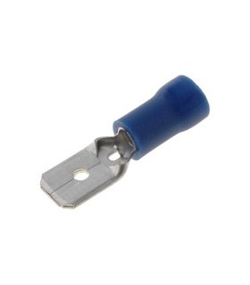 Kištukas 6.3mm mėlynas 1.5-2.5mm² laidui (ST-171) RoHS 100vnt