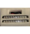 LED dienos žibintai DRL-820 ECE R87, E4-87R-00 0040 sertifikatas, 20xLED, 222mmx32mmx25mm 
