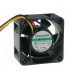 Ventiliatorius DC40x40x20mm 4,5-13,8V 12VDC 0,84W Vapo pajungimui 3 laidai