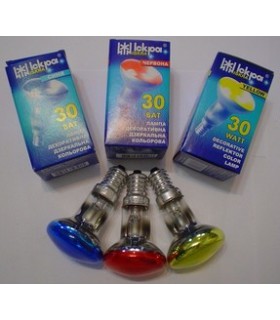 Veidr. lempos DRD 230V 30W,E14 geltona R39