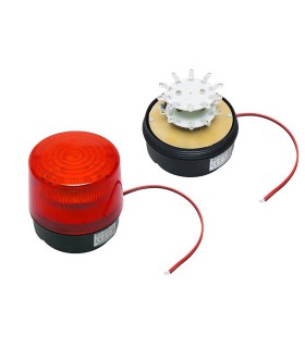 LED signalizatorius (stroboskopas) raudonas 12V su magnetu