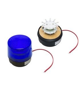 LED signalizatorius (stroboskopas) mėlynas 12V su magnetu