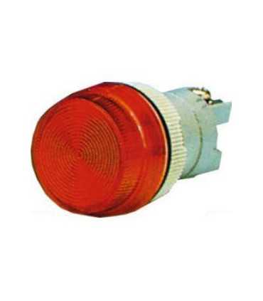 Signalinė LED lemputė 220VDC Ø22mm raudonas