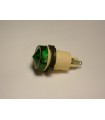 Signalinės lemputės  Ø28mm, 57mm aukštis  žalias, lizdas T6.8 lempai