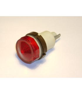 Signalinės lemputės lizdas Ø22mm raudonas T6.8 lempai