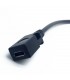 Lizdas micro USB B tipo kabelinis su 5cm laidu