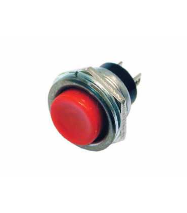 Mygtukas apvalus 2A - 250V raudonas ON-(OFF) 	PBS26BR normalai atviri kontaktai