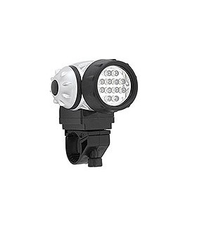 LED žibintas dviračiams 12LED diodų 3x1,5V