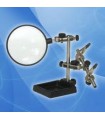 Plokštės laikiklis litavimui su lupa 3x didinimas, diametras - 90 mm