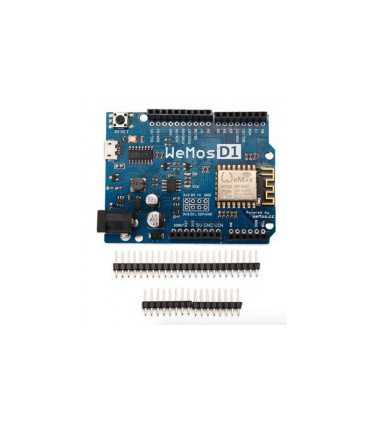 "WeMos D1 R2" "WiFi" ESP8266 "Development Board" suderinama "Arduino" UNO programa "Arduino IDE"