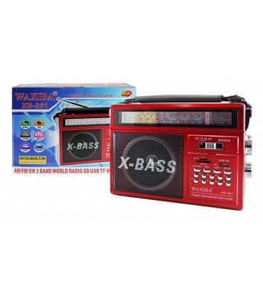 AM/FM radija ,MP3 grotuvas  AC230V ,vidinis akumuliatorius arba 2xD baterijos XB-361