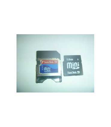 1Gb atminties kortelė mini SD + adapteris