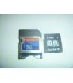1Gb atminties  kortelė mini  SD  + adapteris