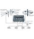 Lauko anteninis sumatorius su 4 įėjimais (VHF(1-5)VHF(6-12)UHF IV(21-39)UHF V (41-40)