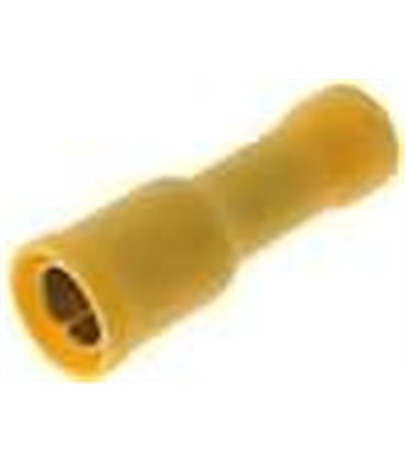 Jungtis lizdas apvalus izoluotas geltonas d:5mm 4÷6mm2