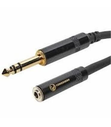 Ausinių prailgintojas 6,3mm stereo 5mSpiraliniai