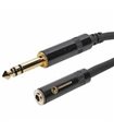 Ausinių prailgintojas 6,3mm stereo 5m Spiraliniai