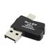 Atminties kortelių skaitytuvas micro SD USB 2.0 jungtį ir USB1.0