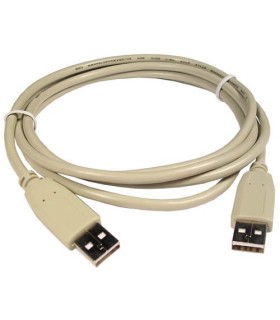 Kabelis USB2.0 AM kištukas - AM kištukai 1.8m baltas