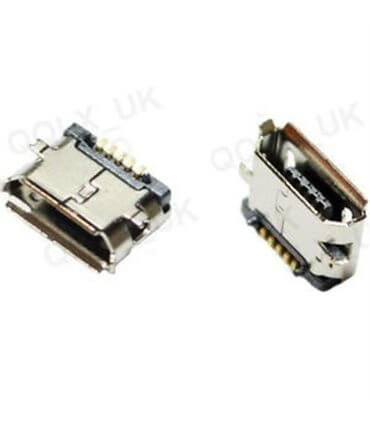 Micro USB lizdas USB 2.0 5 takeliai (SMD) kontaktai 90 kampu auksinė RoHS