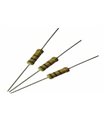 Rezistorius  1R0  metalo plėvelinis,1W ±5% Ø3.2x9mm