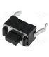 Mygtukas OFF-(ON), nefiks. 2k. 0.05A/12VDC SPST-NO 3.5x6mm THT h5.0mm