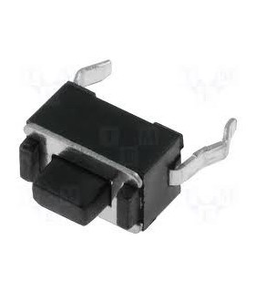 Mygtukas OFF-(ON), nefiks. 2k. 0.05A/12VDC SPST-NO 3.5x6mm THT h5.0mm