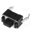Mygtukas OFF-(ON), nefiks. 2k. 0.05A/12VDC SPST-NO 3.5x6mm THT h5.0mm