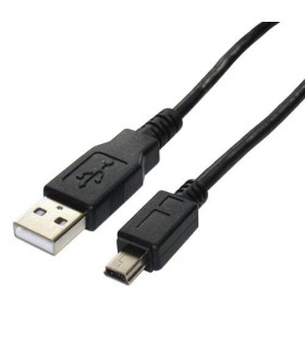 Laidas USB 2.0 A-B mini kištukai 5p (1k-1k) 1-1,8m
