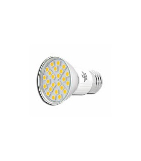 Lemputė E27 230V 3,5W šiltai balta LED 24vnt. SMD5050