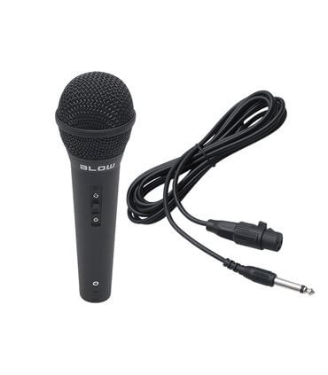 Mikrofonas PRM 205 dinaminis,plastikinis, laidinis 80Hz -11kHz