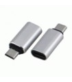 Perėjimas USB2.0 Micro 5pkištukas-Type-C lizdas ( metalinis)