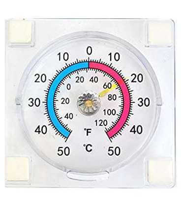 Termometras mechaninis -50 iki +50 priklijuojamas prie stiklo.