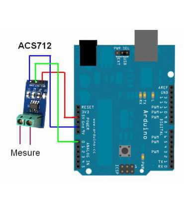 Srovės sensorius ACS712  ,30A