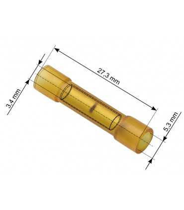 Kontaktas laidų sujungimui 4-6mm² laidui geltonas SGE RoHS
