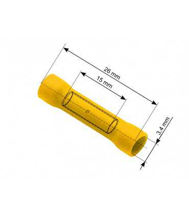 Kontaktas laidų sujungimui geltonas 6.6mm 4.0-6.0mm² laidui (ST-231)