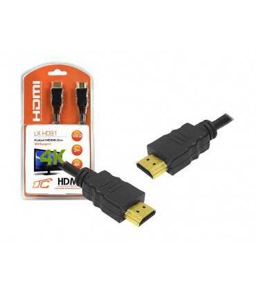 Laidas HDMI 19p 1Kištukas -1Kištukas 3.0m auksiniai kįštukai
