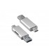 Perėjimas micro 5p kištukas-USB Type-C -USB 2.0 lizdas +SD kortelės skaitytuvas