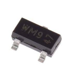 Tranzistorius (WM9) P-MOSFET, unipolar, -20V, -1.8A, 833mW, SOT23