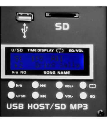 Aktyvi plačiajuostė 12"kolonėlė PO-12A su USB & SD/MMC kortelių MP3 grotuvas ,Bluetooth