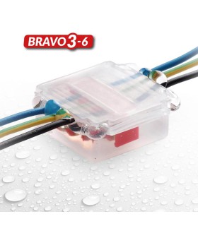 Dėžutė su geliu Bravo, 3-6  su 3x6mm kontaktų jungtimi