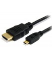 Kabelis HDMI-Micro HDMI D 19pol kištukai 1,5m   auksiniai kištukai,juodas