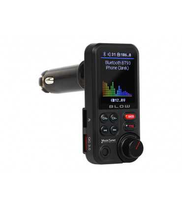 Auto FM siųstuvas su Bluetooth imtuvu ,laisvu rankų iranga ir krautuvas USB max 1,0A