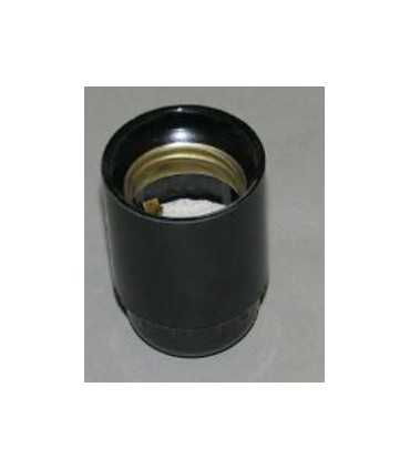 Lizdas lemputei E27 juodas