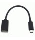 Perėjimas OTG USB2.0 AF lizdas - USB C TYPE-C kištukas 15cm