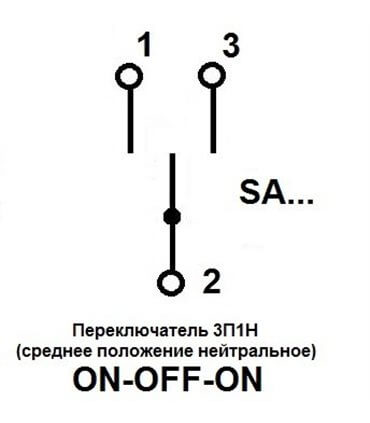 Permetamasis jungiklis T-13CS (tumbleris) 15A/250VAC ON-OFF-ON su fiksacija ,kontaktai 6,3x0,8mm