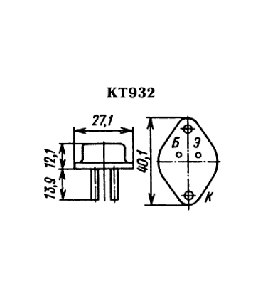 Tranzistorius KT932A,B,V