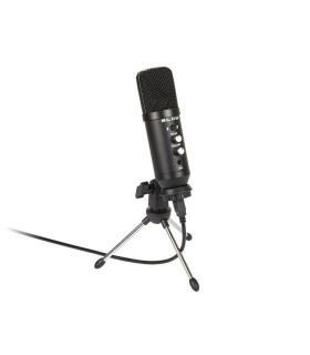 Studijinis mikrofonas su laikikliu -34dB, 20-20000Hz, 150Ohm.